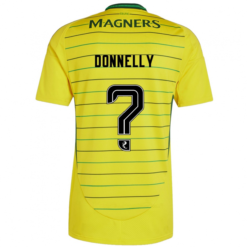 Niño Fútbol Camiseta Jacob Donnelly #0 Amarillo 2ª Equipación 2024/25