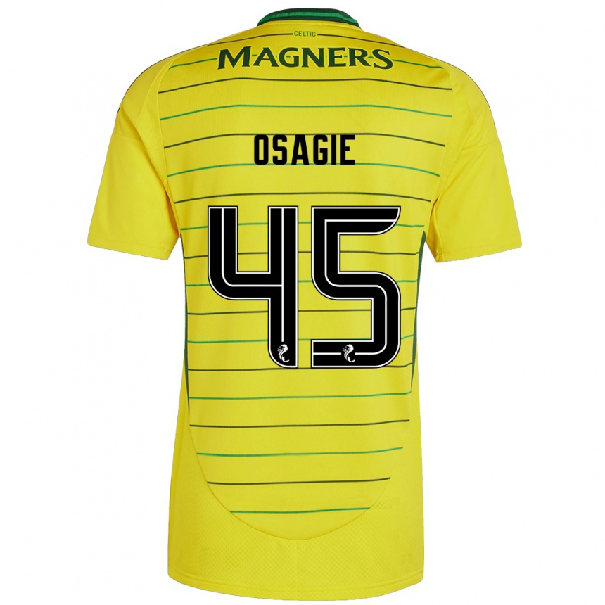 Niño Fútbol Camiseta Justin Osagie #45 Amarillo 2ª Equipación 2024/25