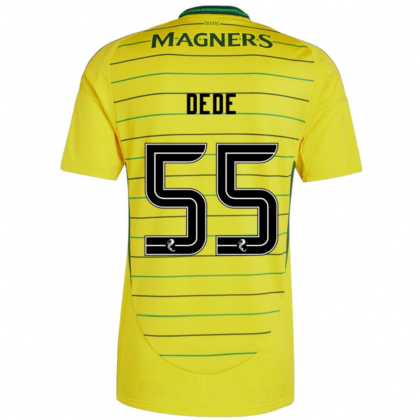 Niño Fútbol Camiseta Josh Dede #55 Amarillo 2ª Equipación 2024/25