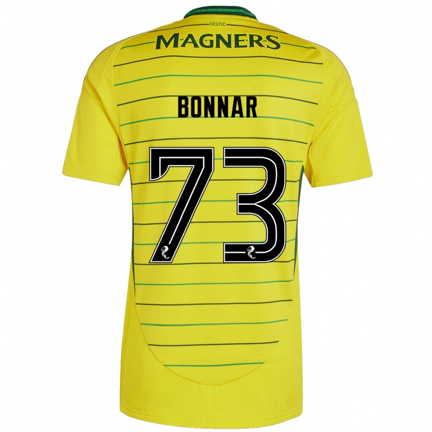 Niño Fútbol Camiseta Jude Bonnar #73 Amarillo 2ª Equipación 2024/25