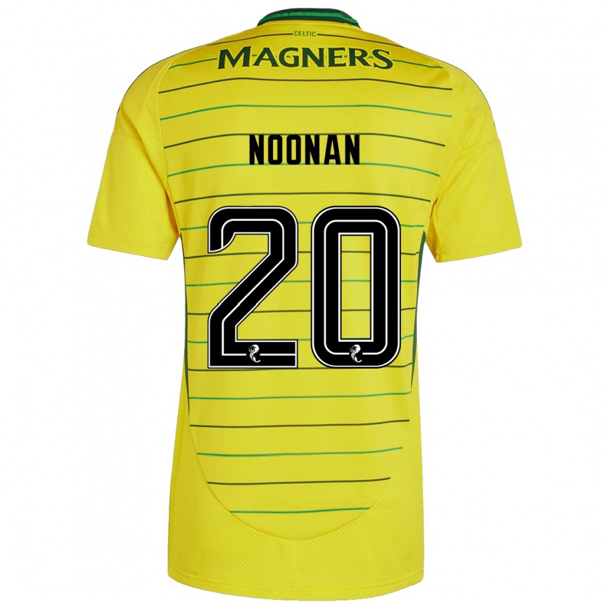 Niño Fútbol Camiseta Saoirse Noonan #20 Amarillo 2ª Equipación 2024/25