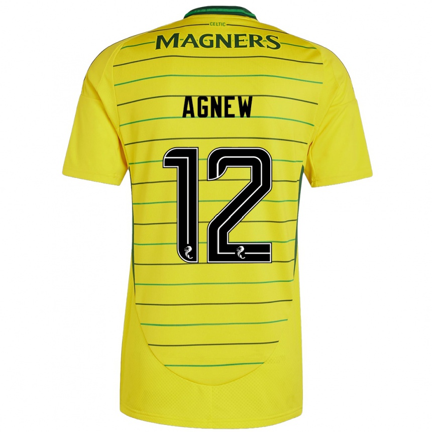 Niño Fútbol Camiseta Murphy Agnew #12 Amarillo 2ª Equipación 2024/25