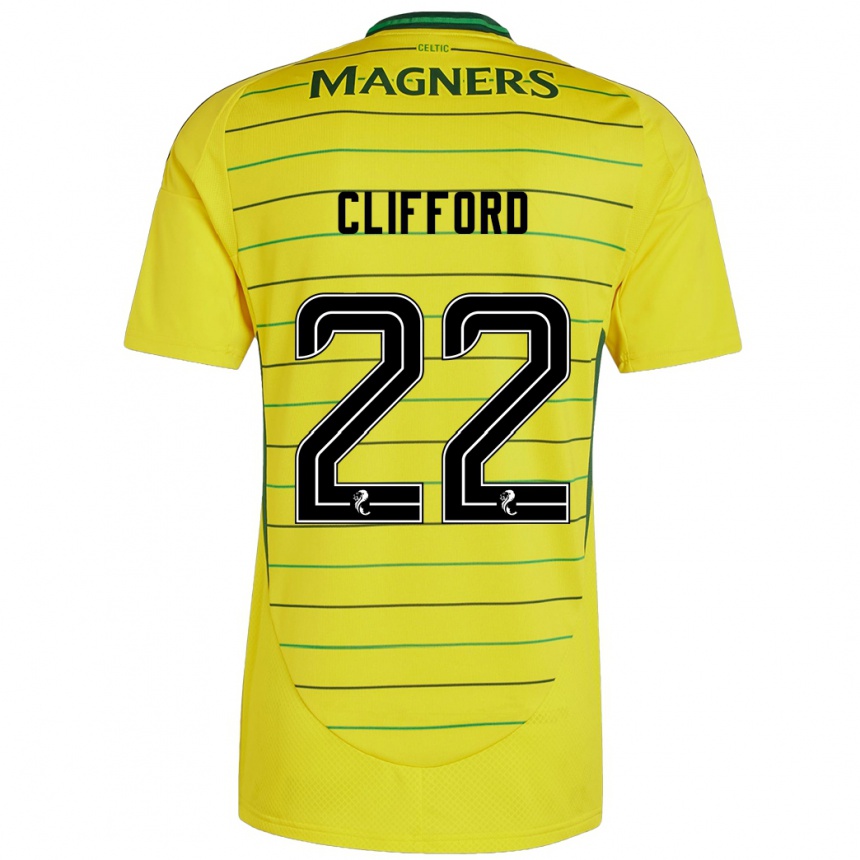 Niño Fútbol Camiseta Lucy Ashworth-Clifford #22 Amarillo 2ª Equipación 2024/25