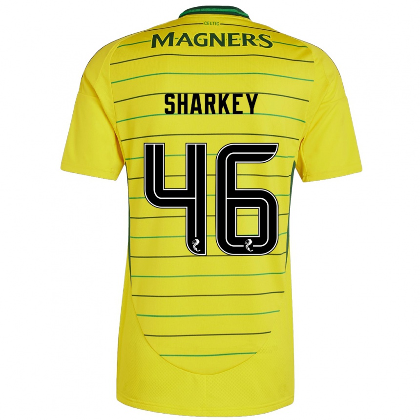 Niño Fútbol Camiseta Amy Sharkey #46 Amarillo 2ª Equipación 2024/25