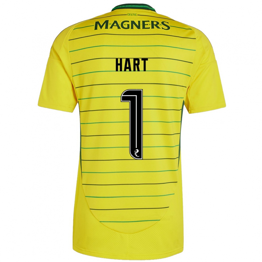 Niño Fútbol Camiseta Joe Hart #1 Amarillo 2ª Equipación 2024/25