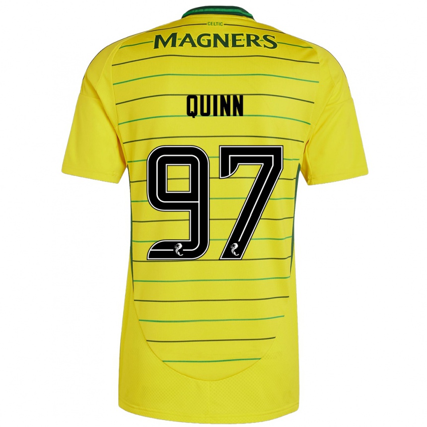 Niño Fútbol Camiseta Ben Quinn #97 Amarillo 2ª Equipación 2024/25