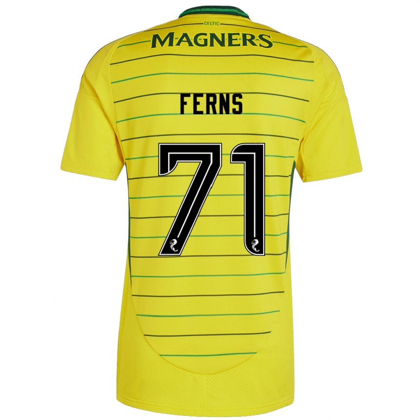 Niño Fútbol Camiseta Abbie Ferns #71 Amarillo 2ª Equipación 2024/25