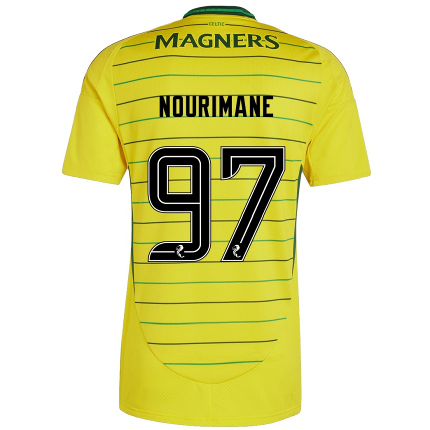 Niño Fútbol Camiseta Addi Nourimane #97 Amarillo 2ª Equipación 2024/25