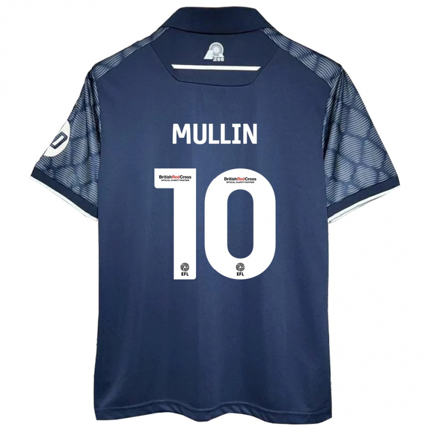 Niño Fútbol Camiseta Paul Mullin #10 Negro 2ª Equipación 2024/25