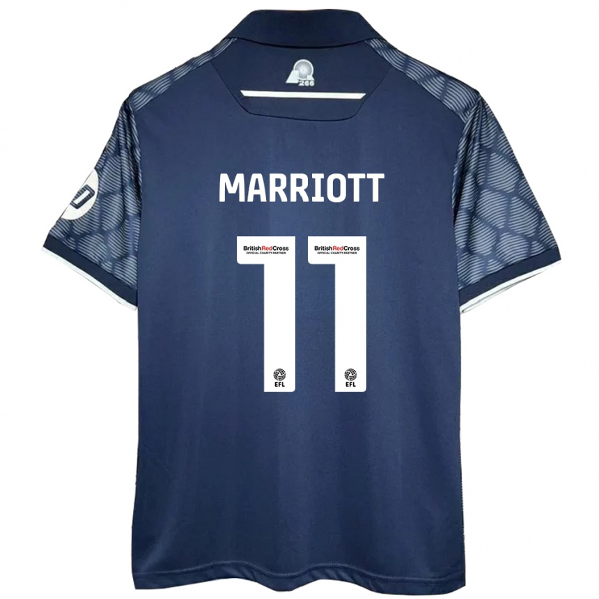 Niño Fútbol Camiseta Jack Marriott #11 Negro 2ª Equipación 2024/25