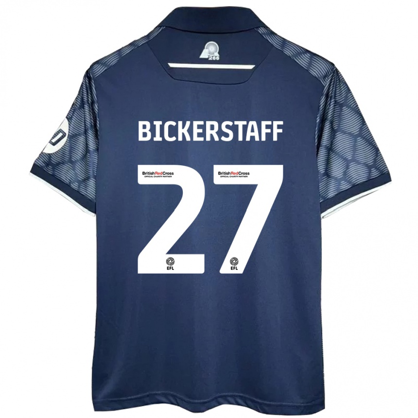 Niño Fútbol Camiseta Jake Bickerstaff #27 Negro 2ª Equipación 2024/25