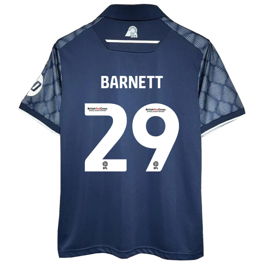 Niño Fútbol Camiseta Ryan Barnett #29 Negro 2ª Equipación 2024/25