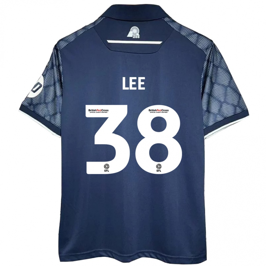 Niño Fútbol Camiseta Elliot Lee #38 Negro 2ª Equipación 2024/25