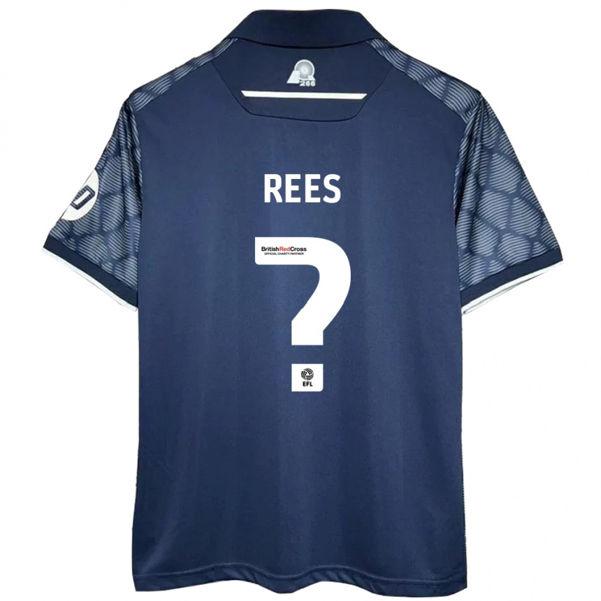 Niño Fútbol Camiseta Joe Rees #0 Negro 2ª Equipación 2024/25