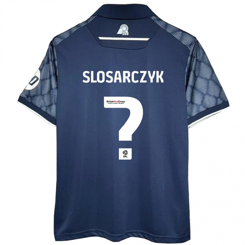 Niño Fútbol Camiseta Nikolas Slosarczyk #0 Negro 2ª Equipación 2024/25