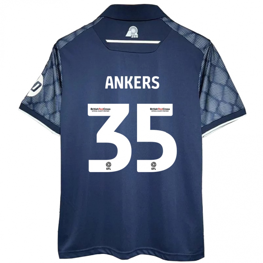 Niño Fútbol Camiseta Chloe Ankers #35 Negro 2ª Equipación 2024/25