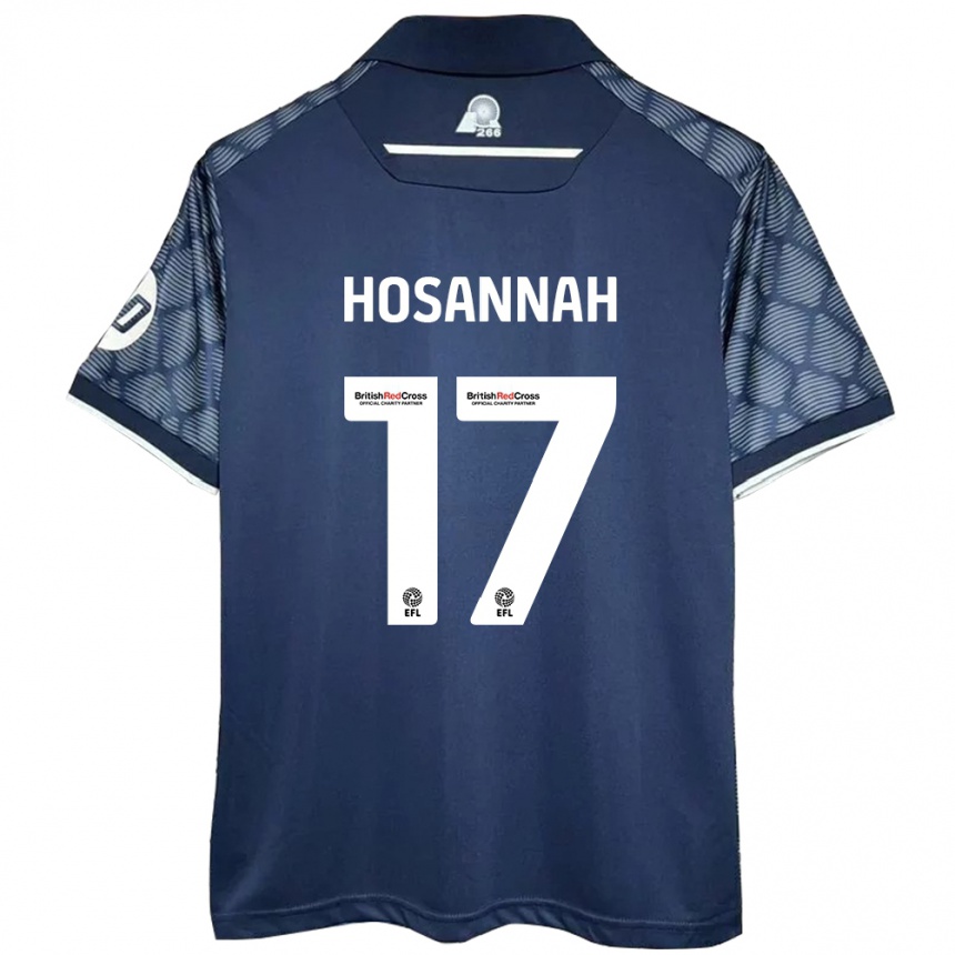 Niño Fútbol Camiseta Bryce Hosannah #17 Negro 2ª Equipación 2024/25