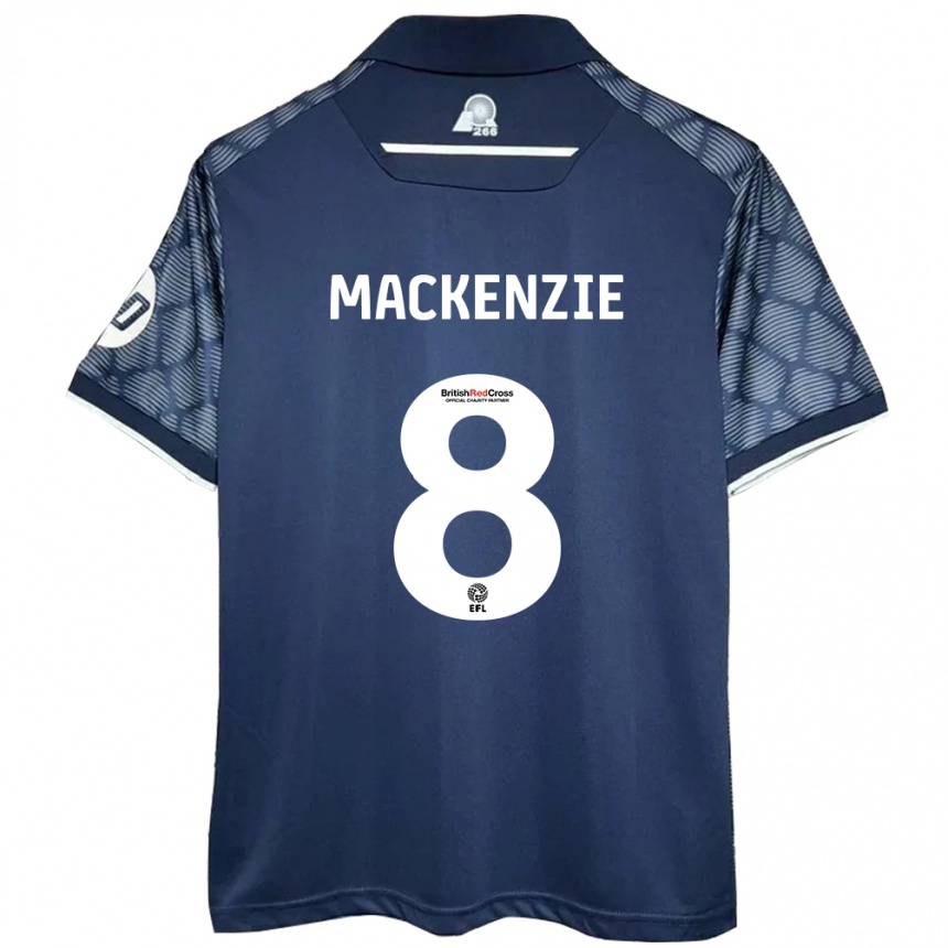 Niño Fútbol Camiseta Libby Mackenzie #8 Negro 2ª Equipación 2024/25