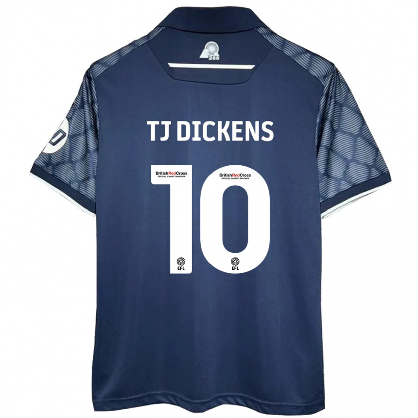 Niño Fútbol Camiseta Tonicha Tj Dickens #10 Negro 2ª Equipación 2024/25