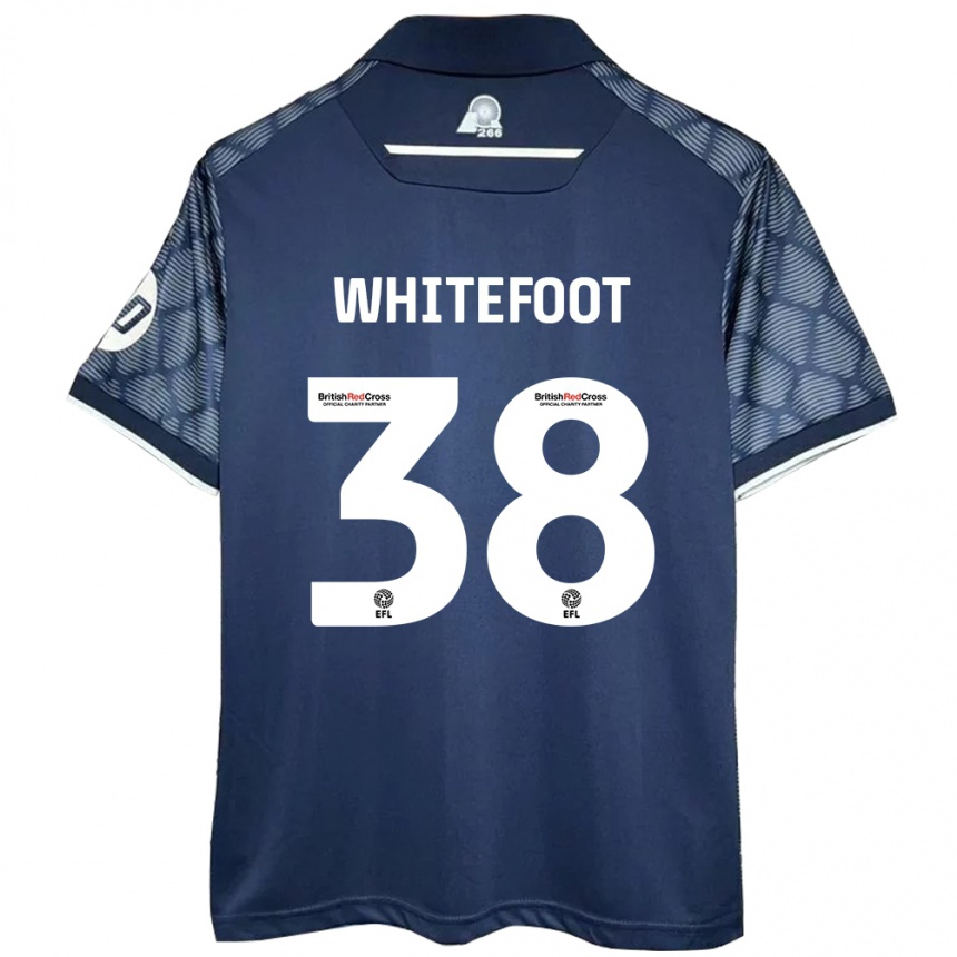 Niño Fútbol Camiseta Lily Whitefoot #38 Negro 2ª Equipación 2024/25