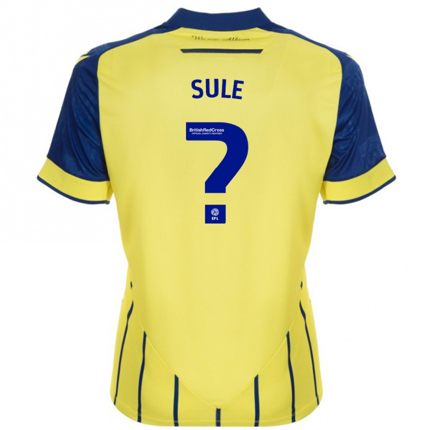 Niño Fútbol Camiseta Eseosa Sule #0 Amarillo Azul 2ª Equipación 2024/25