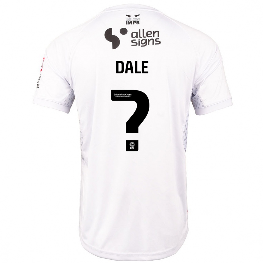 Niño Fútbol Camiseta Harry Dale #0 Rojo Blanco 2ª Equipación 2024/25