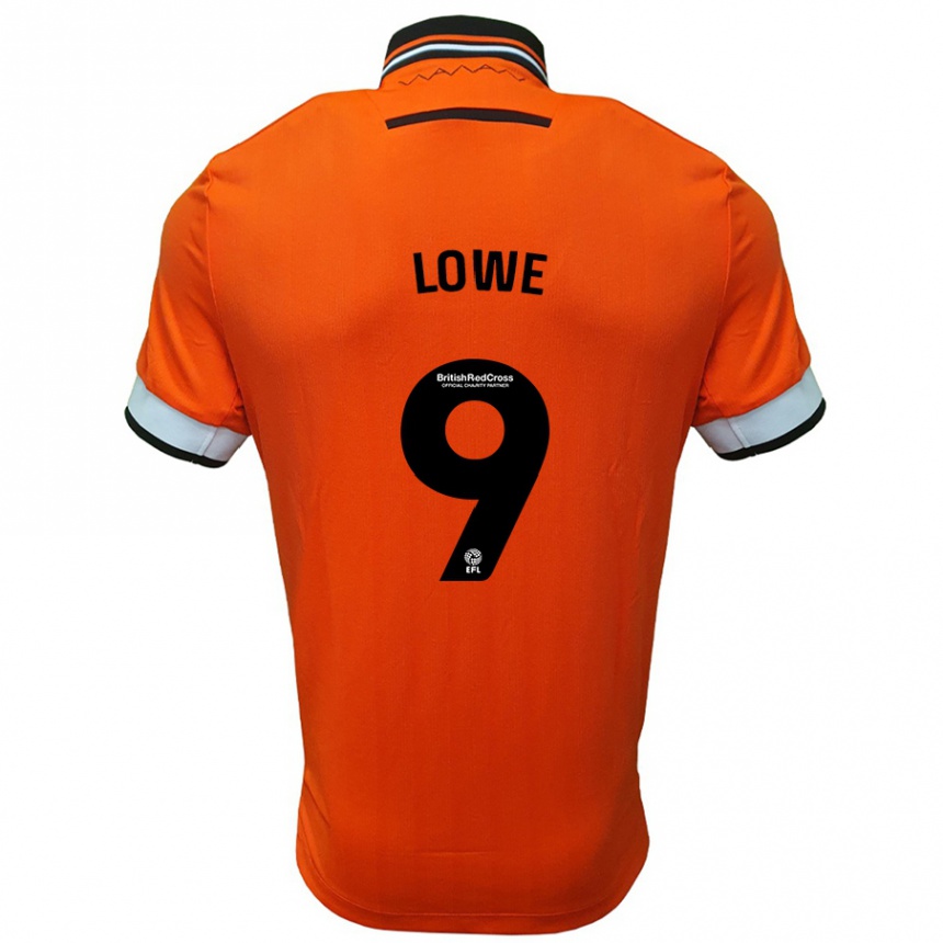 Niño Fútbol Camiseta Jamal Lowe #9 Naranja Blanco 2ª Equipación 2024/25