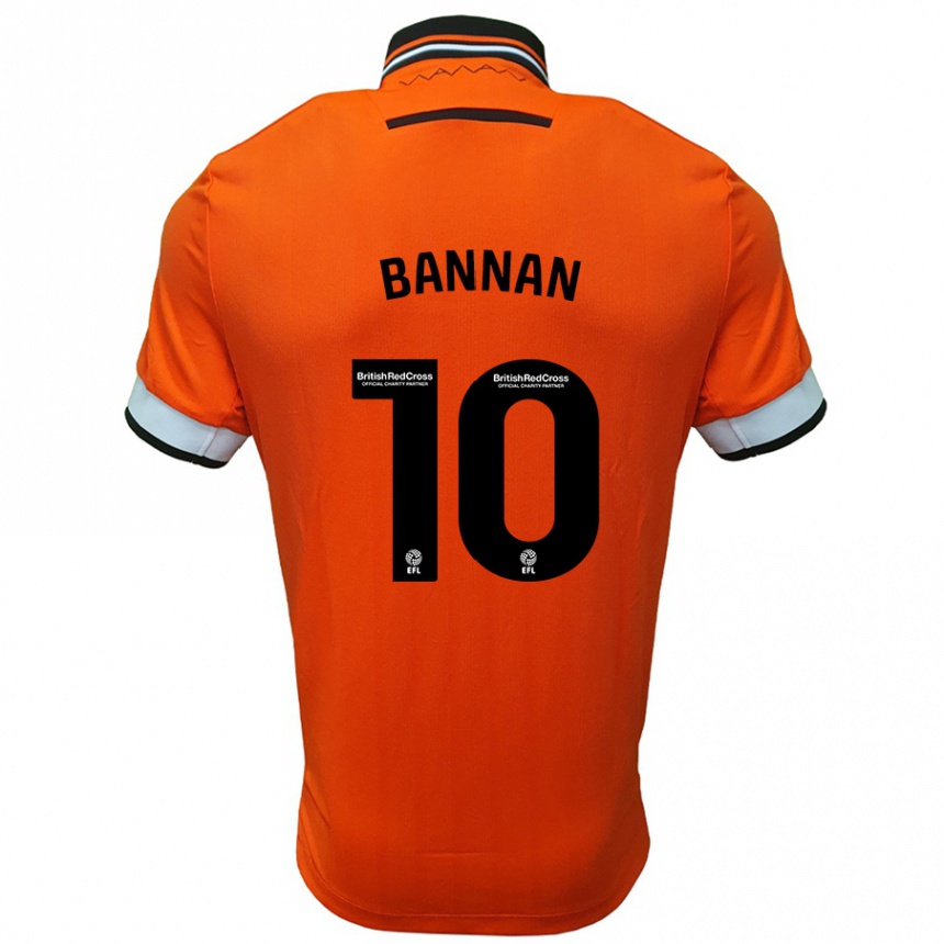 Niño Fútbol Camiseta Barry Bannan #10 Naranja Blanco 2ª Equipación 2024/25