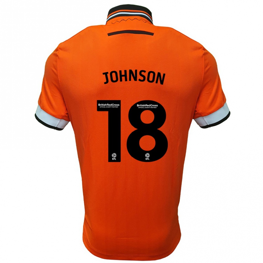 Niño Fútbol Camiseta Marvin Johnson #18 Naranja Blanco 2ª Equipación 2024/25