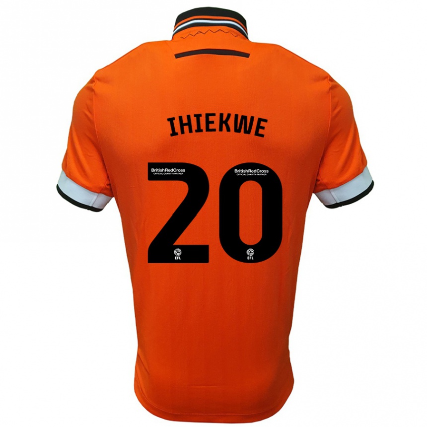 Niño Fútbol Camiseta Michael Ihiekwe #20 Naranja Blanco 2ª Equipación 2024/25