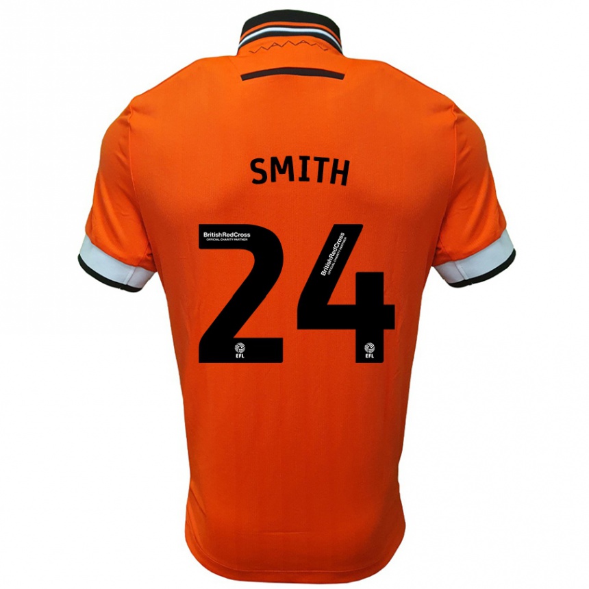 Niño Fútbol Camiseta Michael Smith #24 Naranja Blanco 2ª Equipación 2024/25