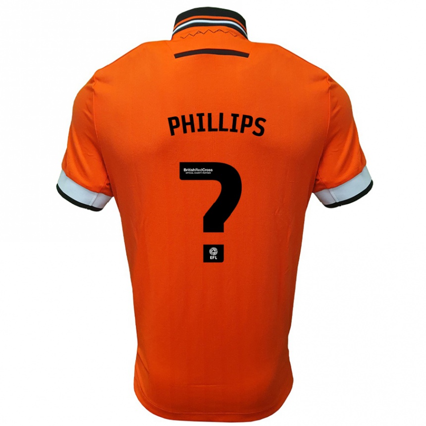 Niño Fútbol Camiseta Jack Phillips #0 Naranja Blanco 2ª Equipación 2024/25