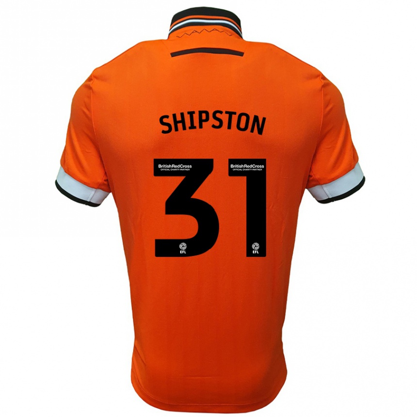 Niño Fútbol Camiseta Rio Shipston #31 Naranja Blanco 2ª Equipación 2024/25