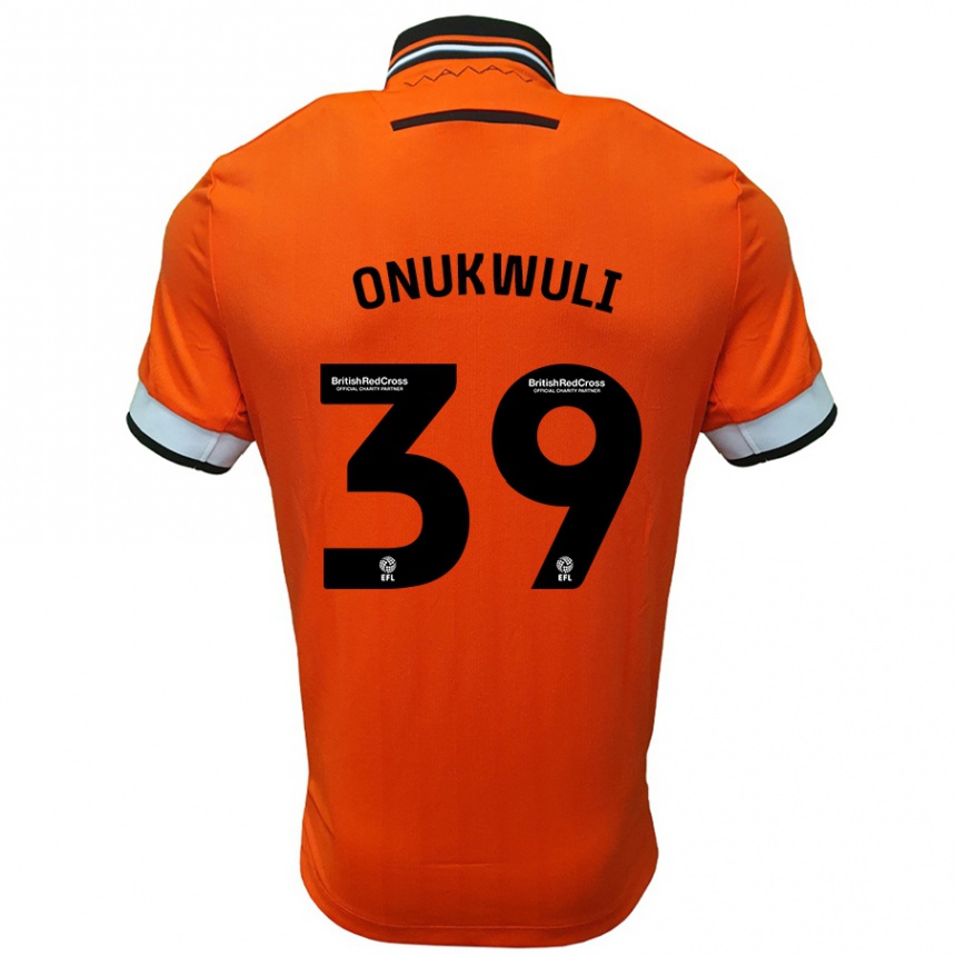 Niño Fútbol Camiseta Favour Onukwuli #39 Naranja Blanco 2ª Equipación 2024/25