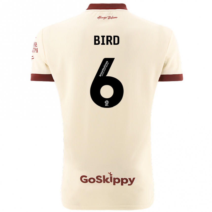 Niño Fútbol Camiseta Max Bird #6 Crema Blanco 2ª Equipación 2024/25