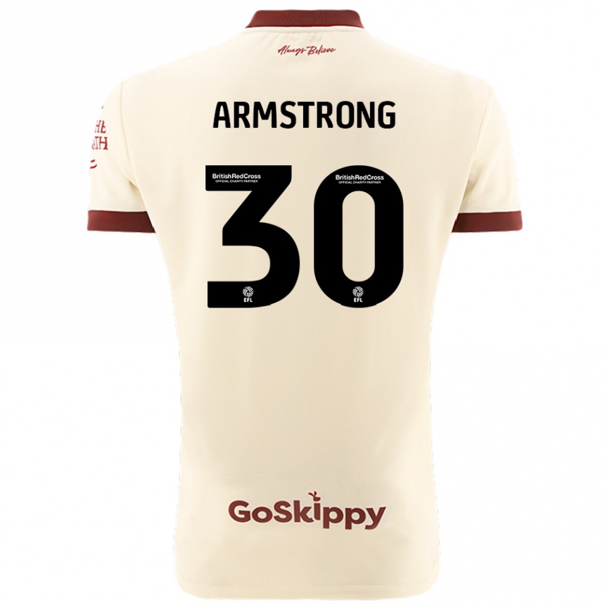 Niño Fútbol Camiseta Sinclair Armstrong #30 Crema Blanco 2ª Equipación 2024/25