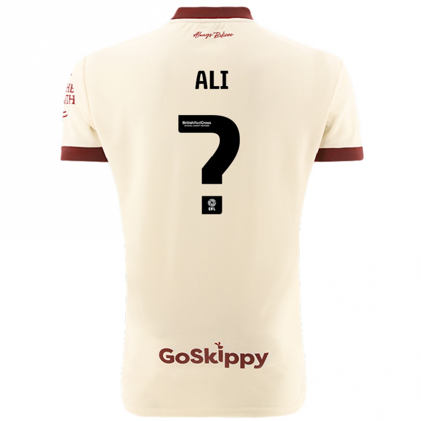 Niño Fútbol Camiseta Zack Ali #0 Crema Blanco 2ª Equipación 2024/25