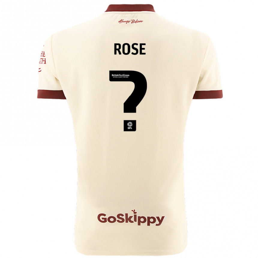 Niño Fútbol Camiseta Marley Rose #0 Crema Blanco 2ª Equipación 2024/25