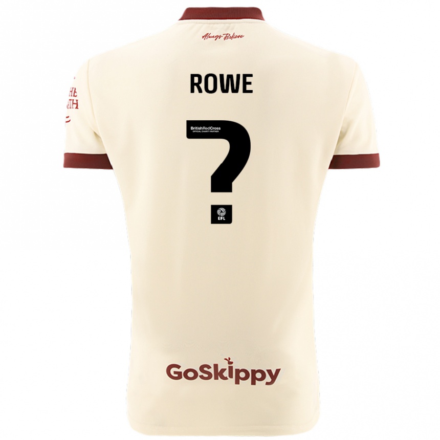 Niño Fútbol Camiseta Romani Rowe #0 Crema Blanco 2ª Equipación 2024/25