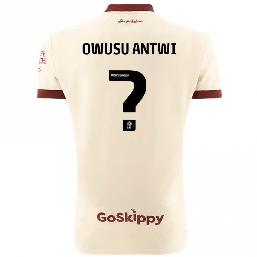 Niño Fútbol Camiseta Filbert Owusu-Antwi #0 Crema Blanco 2ª Equipación 2024/25