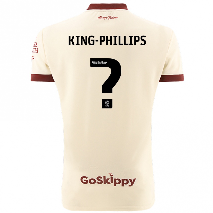 Niño Fútbol Camiseta Zac King-Phillips #0 Crema Blanco 2ª Equipación 2024/25