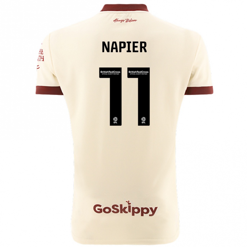 Niño Fútbol Camiseta Jamie-Lee Napier #11 Crema Blanco 2ª Equipación 2024/25