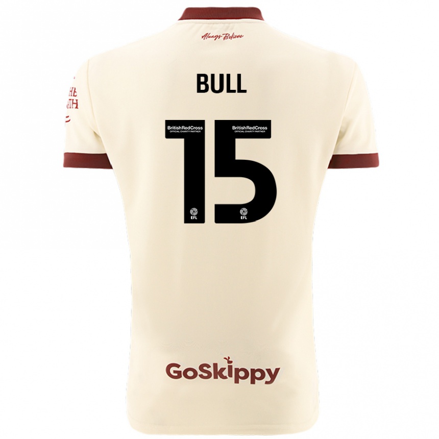 Niño Fútbol Camiseta Jasmine Bull #15 Crema Blanco 2ª Equipación 2024/25