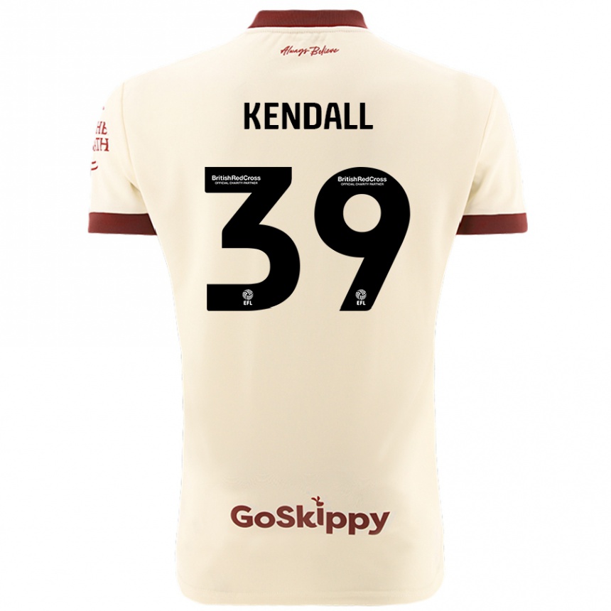 Niño Fútbol Camiseta Maya Kendall #39 Crema Blanco 2ª Equipación 2024/25