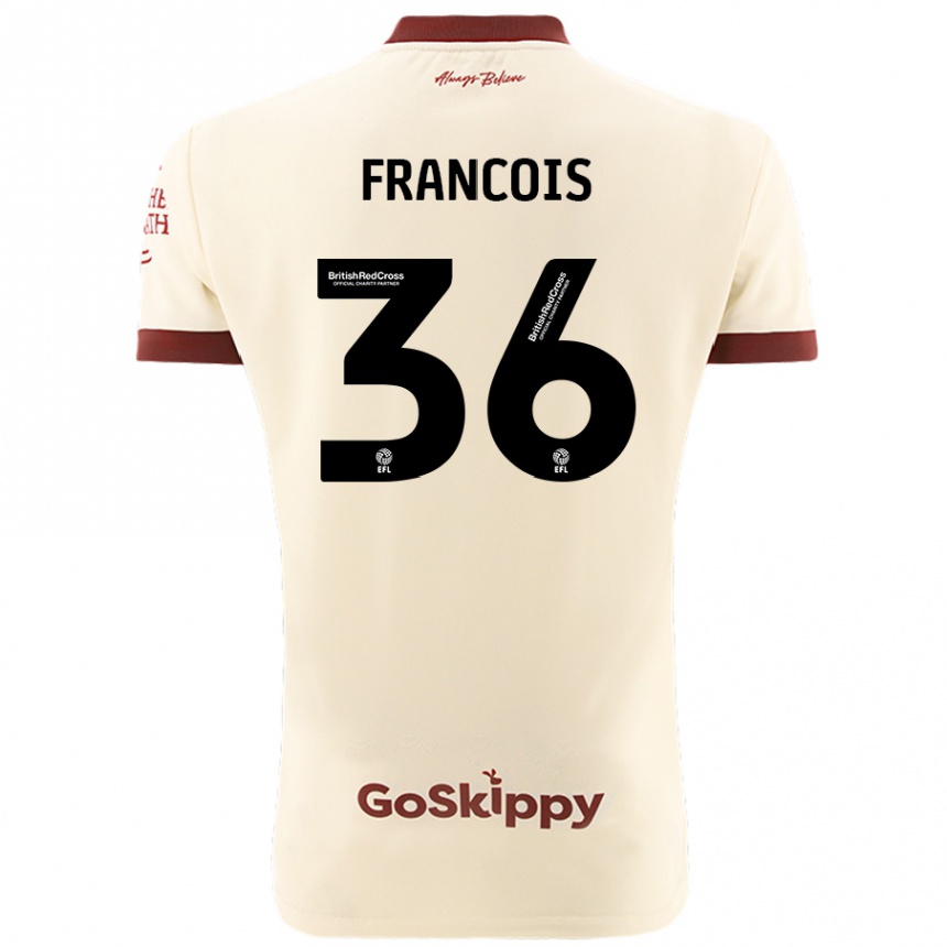 Niño Fútbol Camiseta Marlee Francois #36 Crema Blanco 2ª Equipación 2024/25