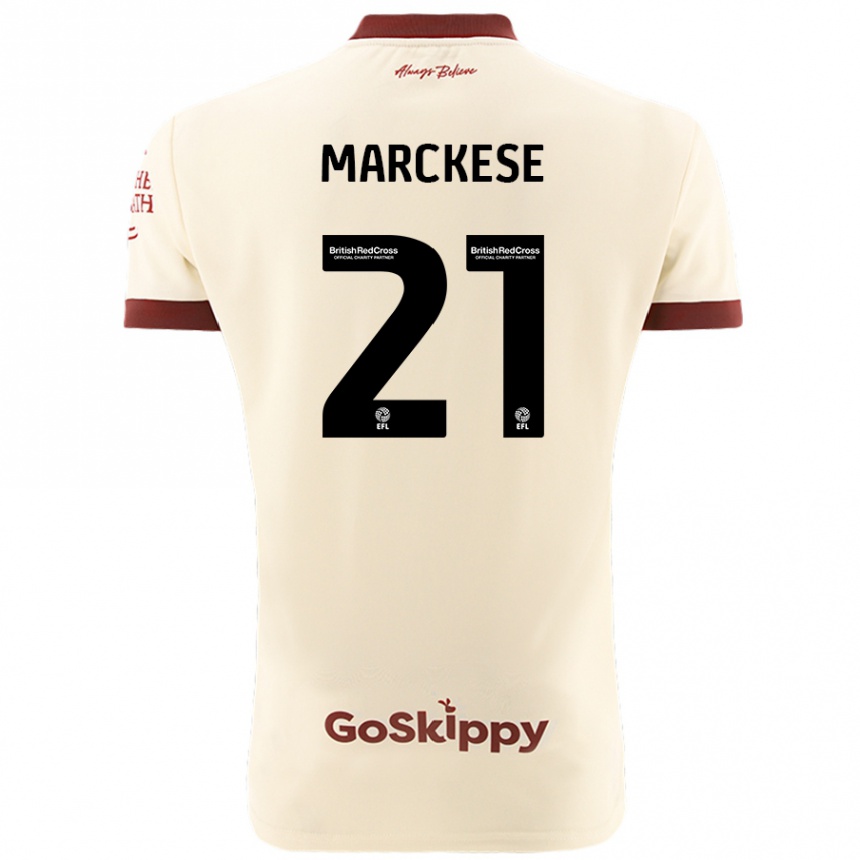 Niño Fútbol Camiseta Kaylan Marckese #21 Crema Blanco 2ª Equipación 2024/25