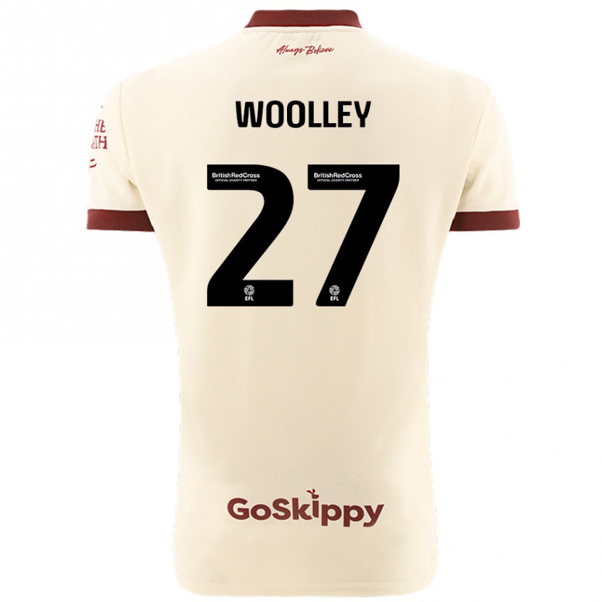 Niño Fútbol Camiseta Jesse Woolley #27 Crema Blanco 2ª Equipación 2024/25