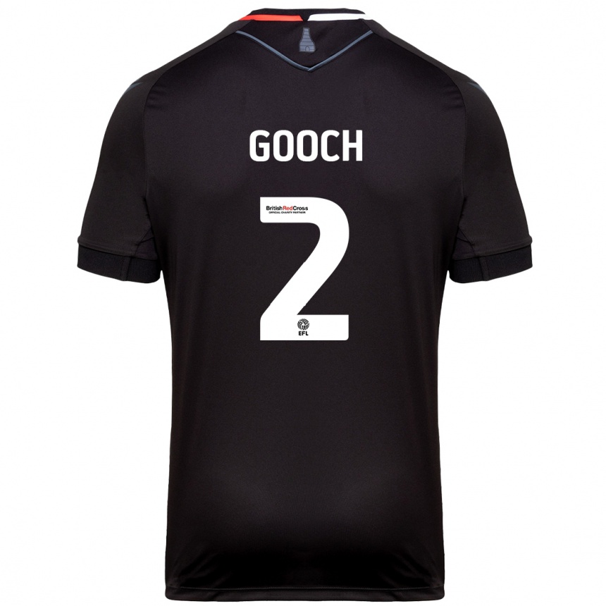 Niño Fútbol Camiseta Lynden Gooch #2 Negro 2ª Equipación 2024/25