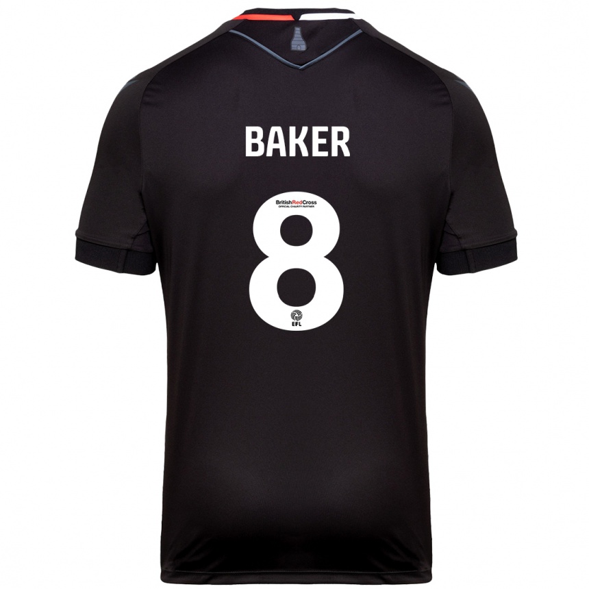 Niño Fútbol Camiseta Lewis Baker #8 Negro 2ª Equipación 2024/25