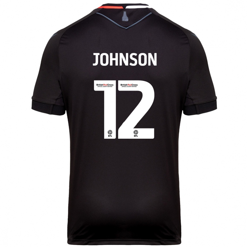 Niño Fútbol Camiseta Daniel Johnson #12 Negro 2ª Equipación 2024/25